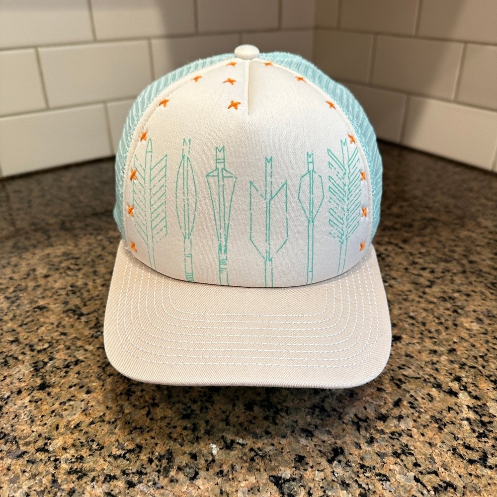 Pistil Abstract Arrows Feather Trucker Hat Adjustable Snapback